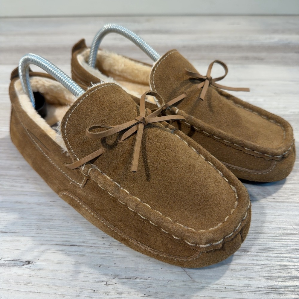Eddie Bauer Justin Suede Slippers Mens Sz 8-9